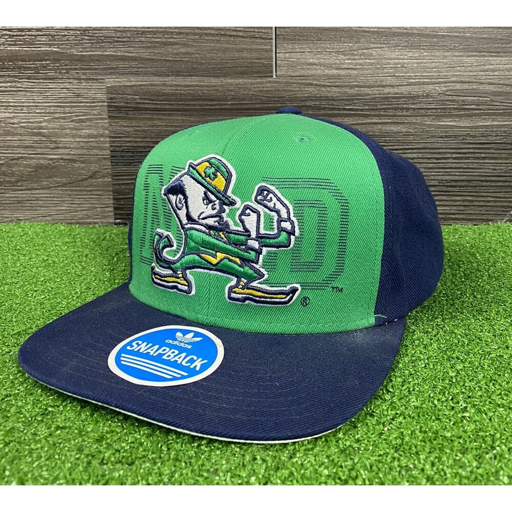 Adidas Classic Notre Dame Fighting Irish Leprechaun Logo Trucker Hat Cap